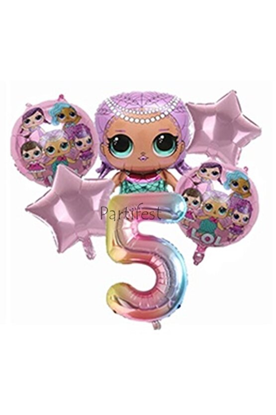 Lol Surprise 5 Yaş Balon Seti Lol Bebek Balon Seti Lol Doğum Günü Parti Seti