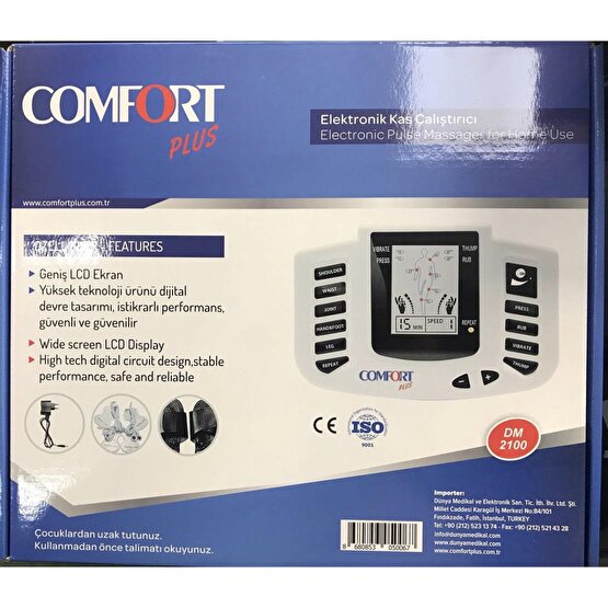 Comfort Plus DM-2100 Tens Cihazı (Terlikli ve Adaptörlü)