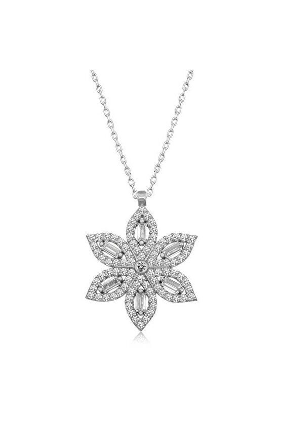 Himarry 925 Ayar Gümüş Nergiz Çiçeği Kadın Gümüş Kolye