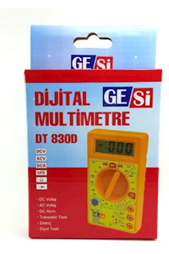 Dijital Multimetre Ölçü Aleti Dt 830d