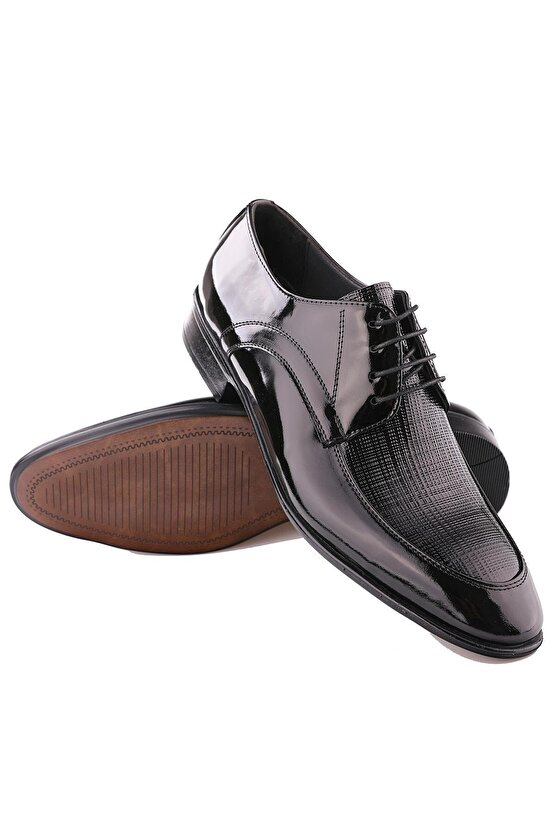 Hakiki Deri Siyah Erkek Klasik Ayakkabı