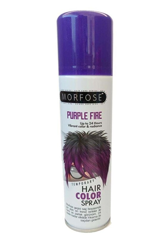 Mech 24 Saate Kadar Etkili Mor Renkli Saç Spreyi Purple Fire 150 ml