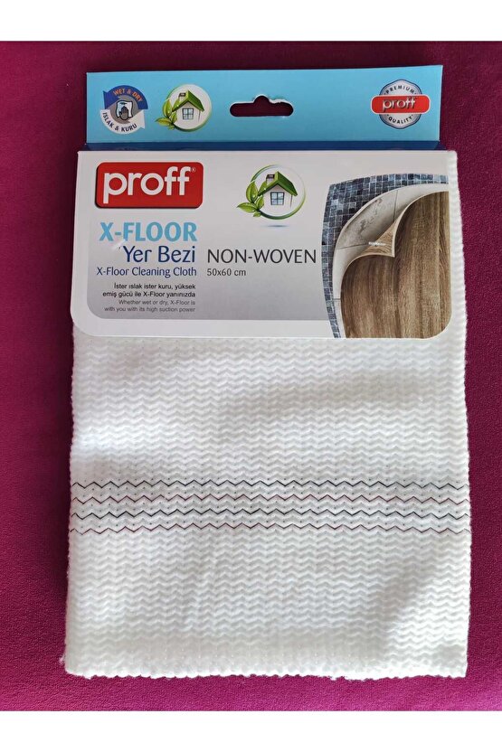 Proff X-floor Yer Silme Bezi - Temizlik Bezi 50x60