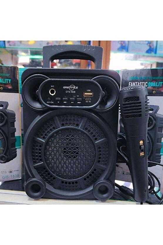 Bluetooth Speaker Kablosuz Hoparlör Led Işıklı Fm Radyolu Sd Kart Ve Usb Girişli Şarjlı Hoparlör