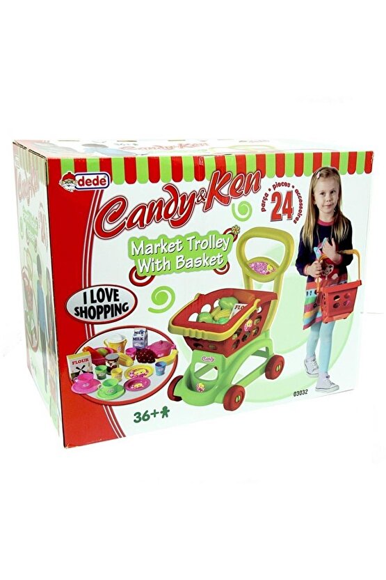 Oyuncak Dede Candy Ve Ken Market Arabası Oyuncak