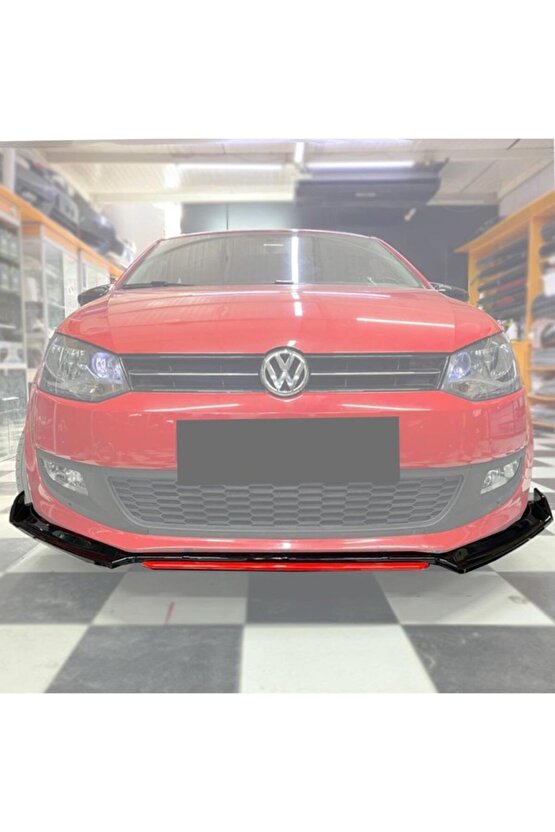 Volkswagen Oto Tuning Polo 2014-18 Aksesuar 4 Parça Tampon Ön Lip