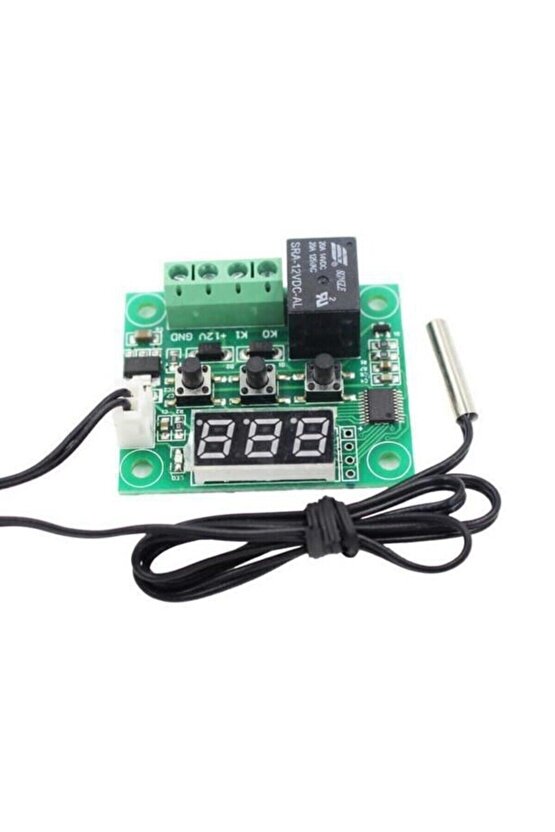 W1209 12v Dc Dijital Termostat Sıcaklık Kontrol Devresi Sensörlü