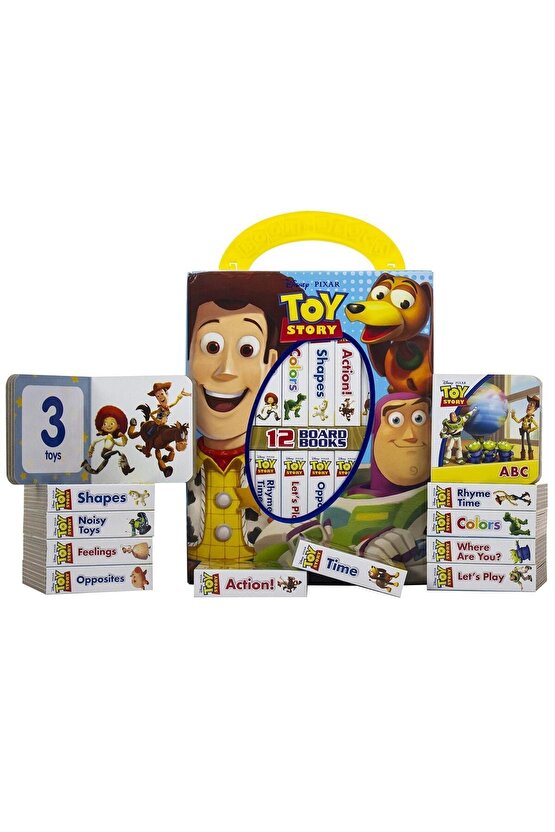 Disney: My First Library 12 Board Books- Toy Story Woody, Buzz Lightyear, and More!