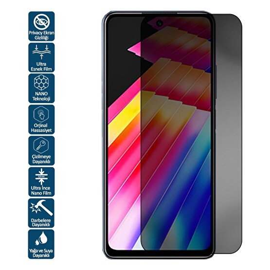 Wontis Infinix Hot 30I Nfc Privacy Hayalet Nano Ekran Koruyucu Film