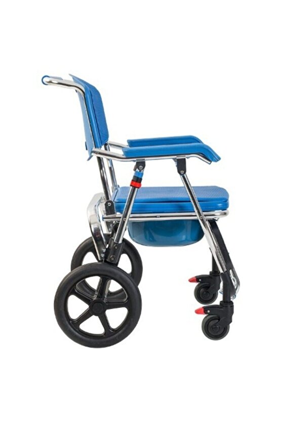 G551 Aluminyum Katlanabilir Banyo Tuvalet Tekerlekli Sandalye