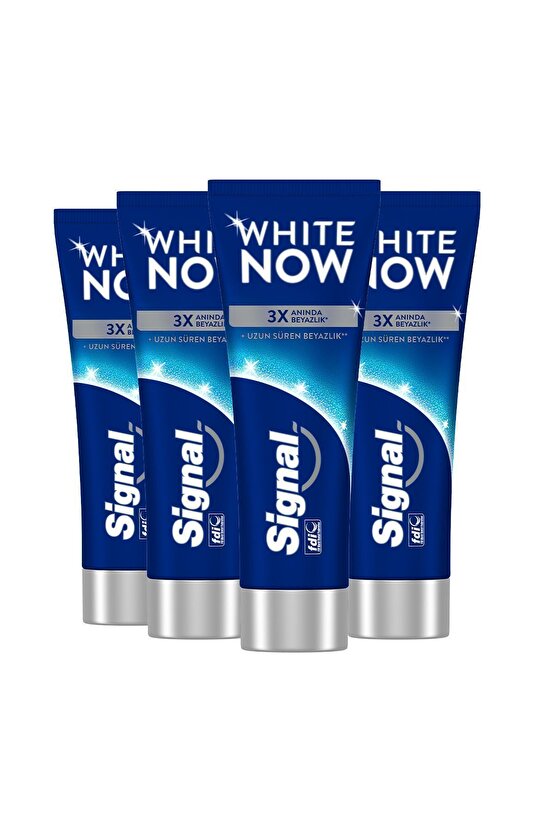 White Now Original Anında Beyazlatıcı Diş Macunu 75ml X4 