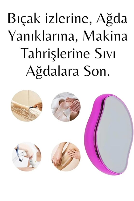 Ayak Peeling Maskesi Çorabı Sihirli Kristal Epilatör Tüy Alma Silgisi Alıcı Topuk Törpüsü 3lü Set