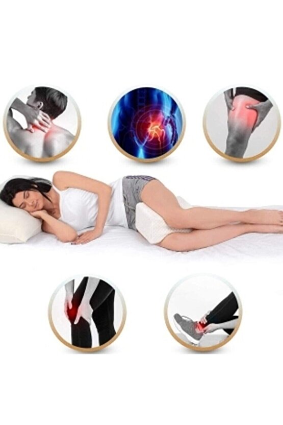 Beyaz Ortopedik Hamile Destek Yastığı Bacak Arası Yastık Hamile Yastığı Pozisyon Yastığı