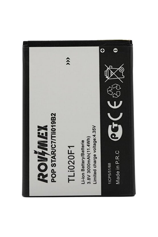 Alcatel Onetouch Pop C7 (7041x) Rovimex Batarya Pil