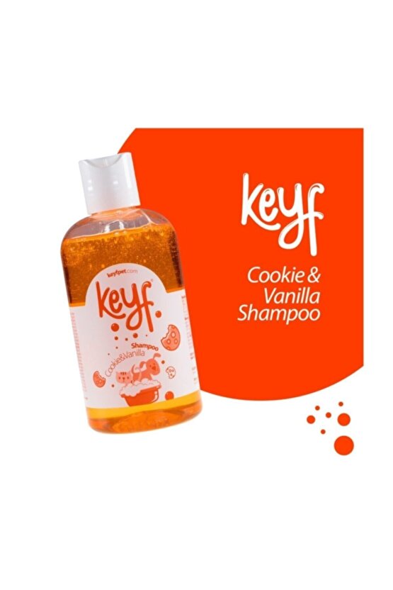 Keyf Kedi Köpek Şampuanıcookie&vanilla +tüy Toplayıcı Eldiven Seti