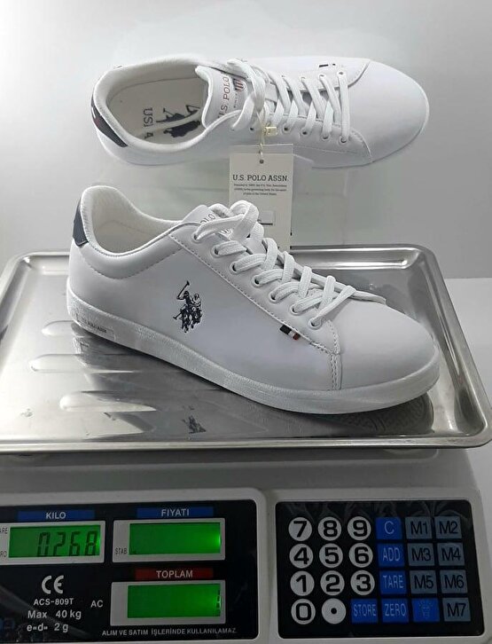 U.S.Polo Franco Beyaz Sneaker Düz Taban Unısex Rahat Spor Ayakkabı