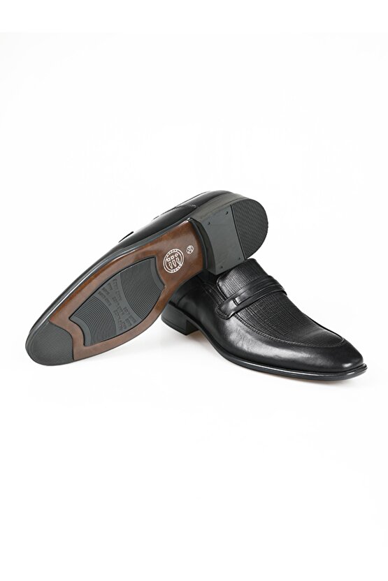 Hakiki Deri Siyah Erkek Klasik Ayakkabı Mt003-1-black