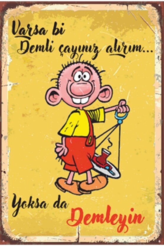 Gırgır Avni Retro Ahşap Poster