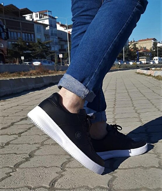 Lumberjack Fınster Siyah-Beyaz Sneaker Spor Ayakkabı