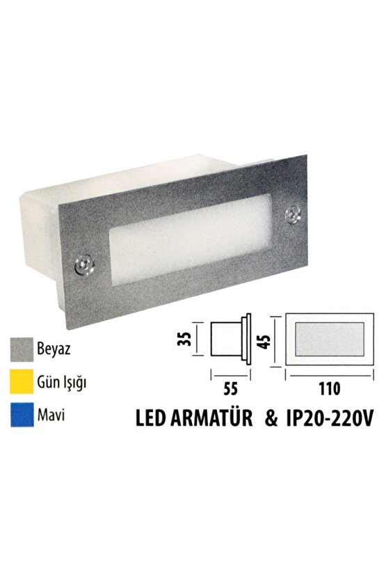 Led Armatür Krd04 Ip20 - 220v Mavi Işık