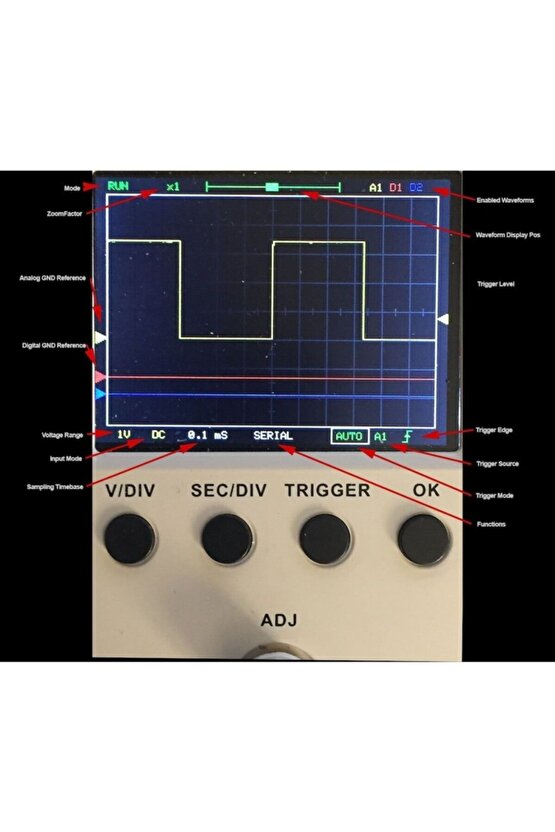 Dso150 Montajlı Dijital Osiloskop Kiti + Prob (oscilloscope Kit)