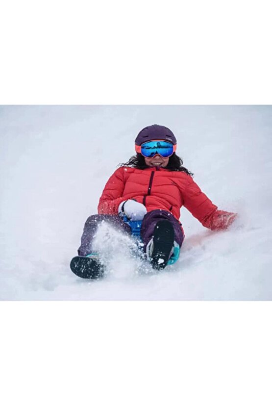 Büyük Boy Kar Kızağı Shovel Style Schneerutscher 150 kg Kapasite 35 Derce Dayanımlı Model Turuncu