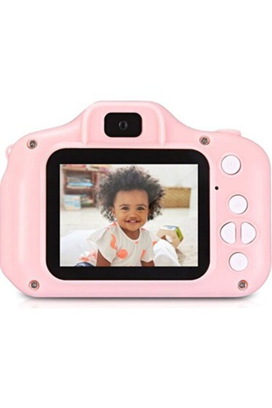 Dijital Ekranlı Çocuk Kamerası 1080p Hd Oyun Fotograf Video Kamera Hafıza Kartı Girişli