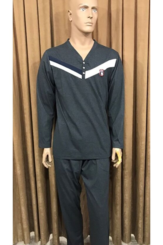 6108- Erkek Spor Pijama Takımı-antrasit