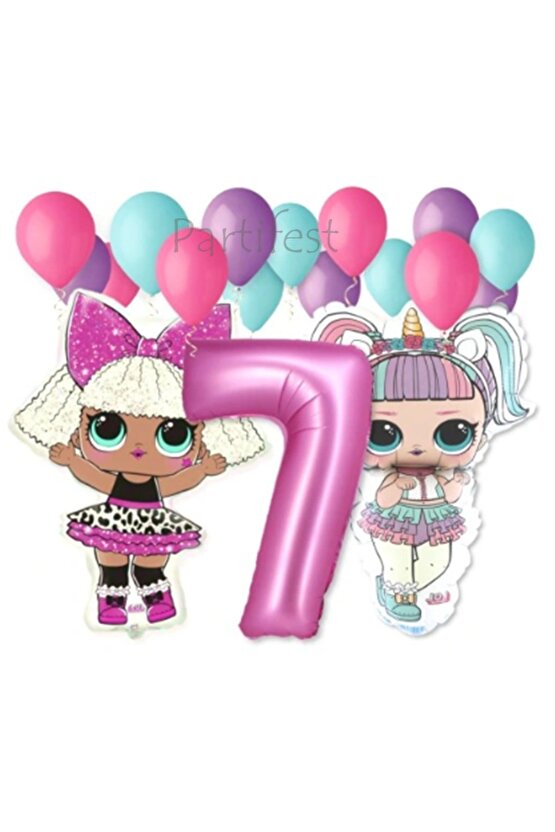 Lol Surprise Balon Seti Lol Bebek 7 Yaş Balon Seti Lol Doğum Günü Parti Seti