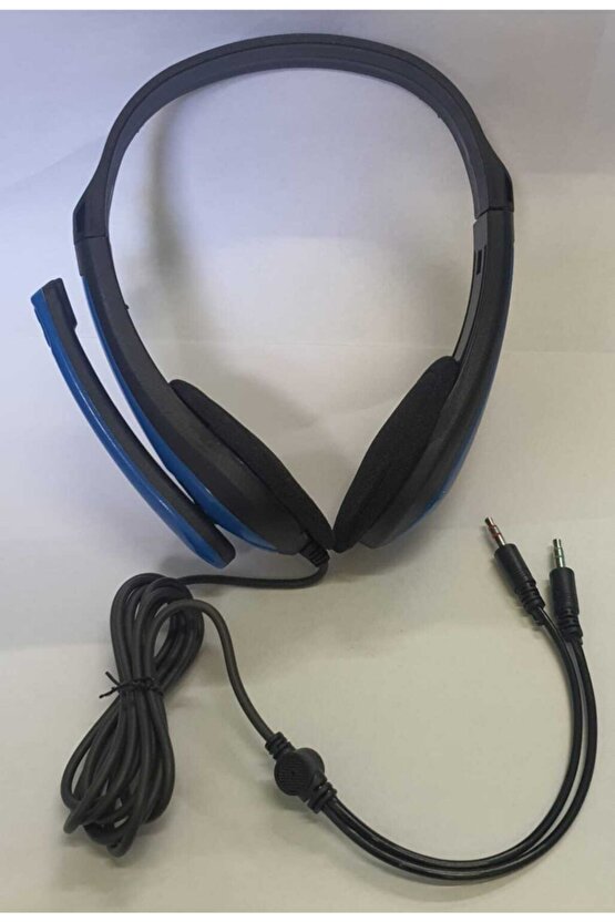 Pc Kulaklık 3.5 Mm Çift Jack Girişli Mikrofonlu Bilgisayar Kulaklığı Pl-2310