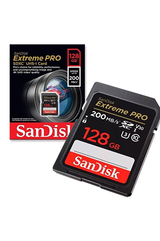 Extreme Pro 128gb 200mbs Sdxc Hafıza Kart