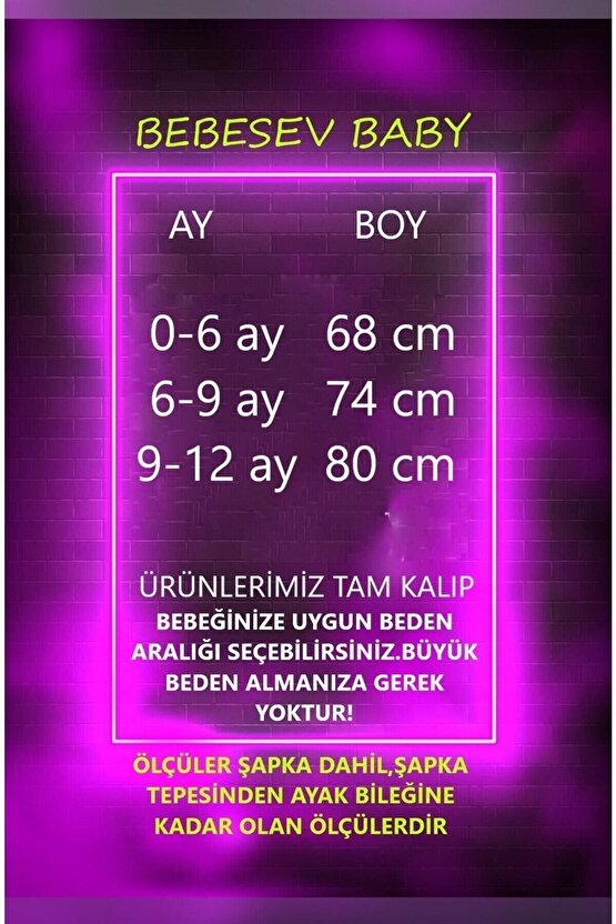 Welsoft Peluş Unisex Fermuarlı Kışlık Bebek Uyku Tulumu Bebek Tulumu Çocuk Tulumu Çocuk Kostümü