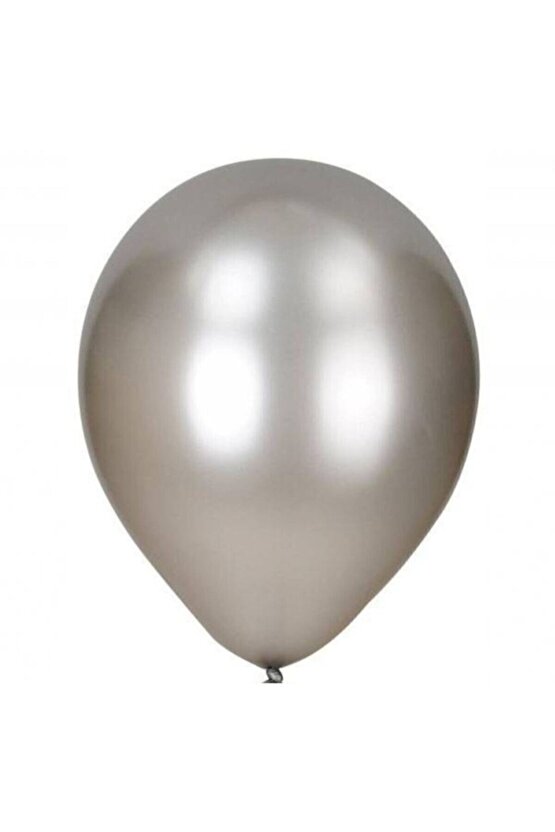 30 Adet Metalik Mor, Lila, Gümüş Parlak Balon