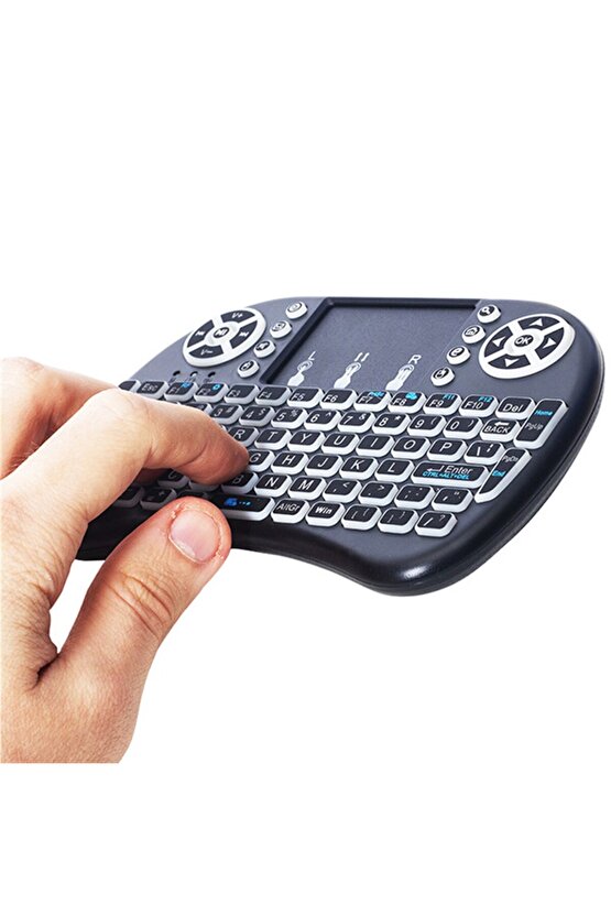 Akıllı Tahta Kablosuz Şarjlı Mini Klavye Dokunmatik Mouse