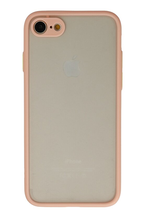 NewFace Newface iPhone 8 Kılıf Montreal Silikon Kapak - Pembe SN8507