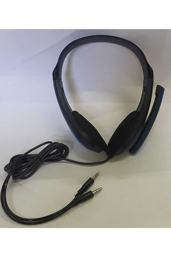 Pc Kulaklık 3.5 Mm Çift Jack Girişli Mikrofonlu Bilgisayar Kulaklığı Pl-2310