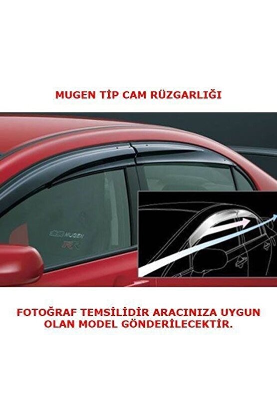 Honda Civic Fd6 Cam Rüzgarlığı Mugen Tip 2007-2012