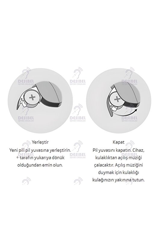 Oticon İşitme Cihazı Pili 6lı No:312 Toplam 10x6=60 adet