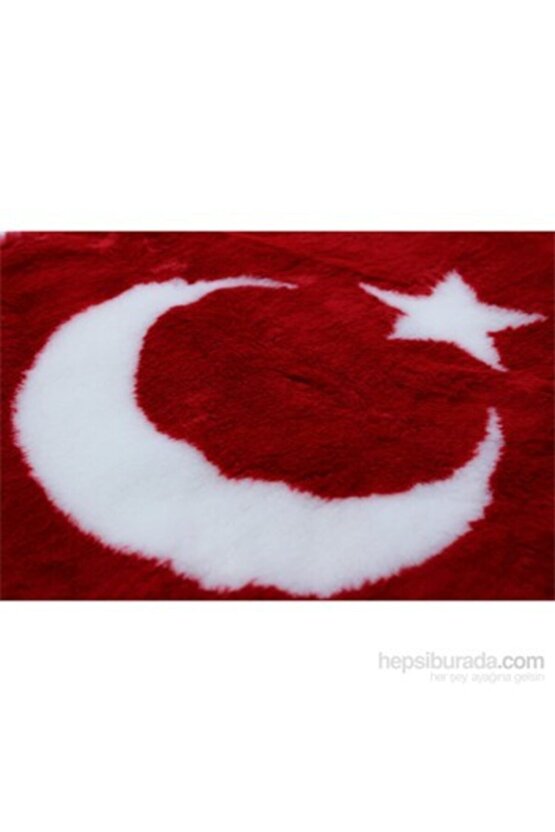 Peluş Türk Bayrağı Torpido Halısı Ay-yıldız