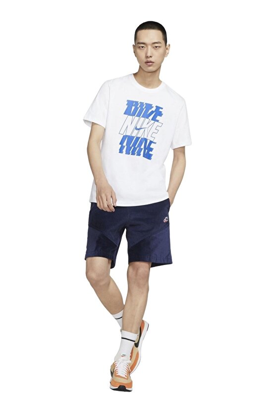 Sportswear Swooshblock 12mo Short-sleeve Erkek Tişört - Beyaz