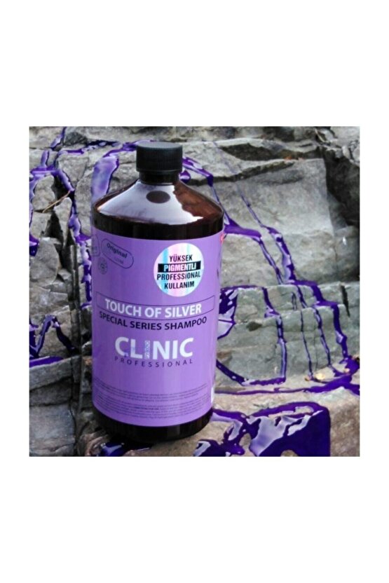 Clinic Alkolsüz Silver Yüksek Pigmentli Professionel Dökülme Karşıtı Şampuan 1000ml