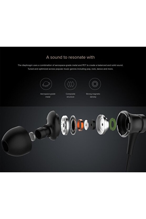 Piston Basic Edition Mikrofonlu Kulakiçi Kulaklık Siyah (Yassı Kablolu)