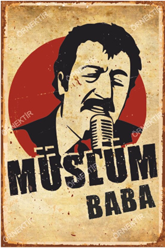 Müslüm Gürses Müslüm Baba Retro Ahşap Poster