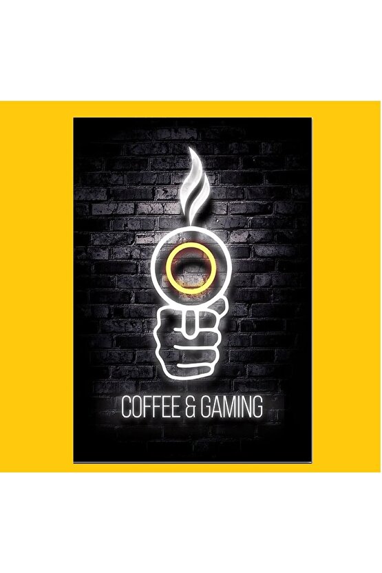 Ahsap Poster Coffee & Gaming