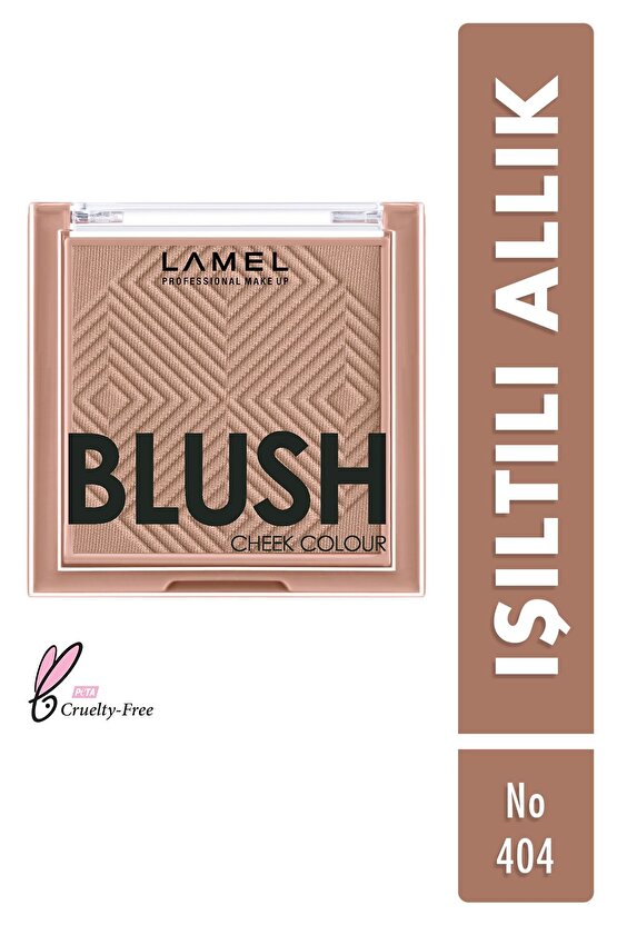 Lamel Işıltılı Allık Blush Cheek Colour No 404