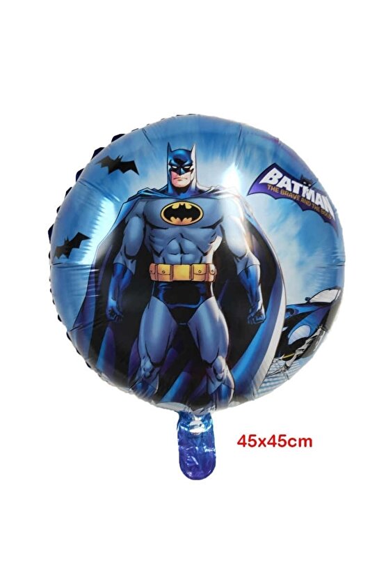 Batman 8 Yaş Balon Set Batman Yarasa Konsept Doğum Günü Parti Balon Set Batman Folyo Balon Set