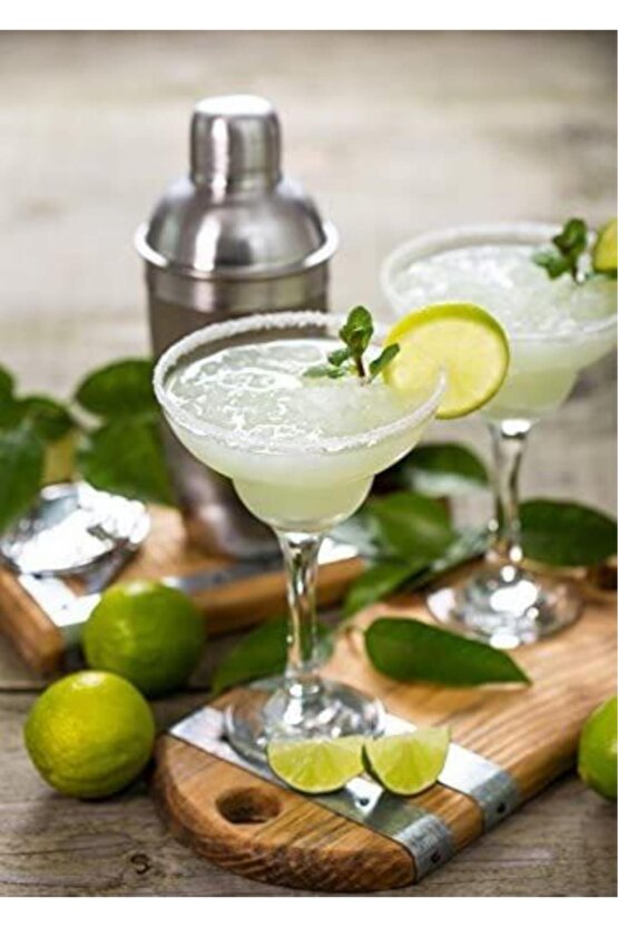Capri Margarita Kokteyl Meşrubat Bardağı - 4 Lü Çok Amaçlı Sunum Bardağı