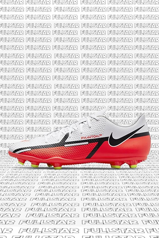 Phantom G. T. 2 Club F. G.  M. G. Unisex Soccer Shoes Beyaz Kırmızı Krampon