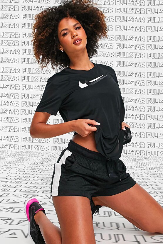 Dri-Fit Double Swoosh Run Tee Kısa Kollu Kadın Koşu Spor Antrenman Tişörtü