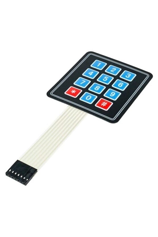 Tuş Takımı 4x3 Tuş Takım Mebran Modül Set Keypad